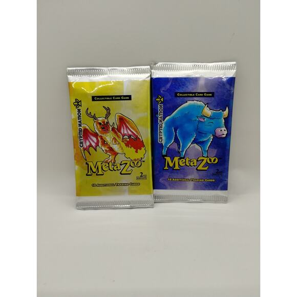 Lot of 2 Unopened META-ZOO Non-Sport Trading Cards Booster Packs - Picture 1 of 3